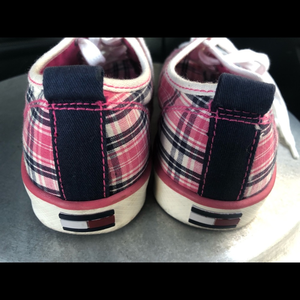 Tommy Hilfiger womens Pink Checker shoes size 8M - Picture 6 of 8